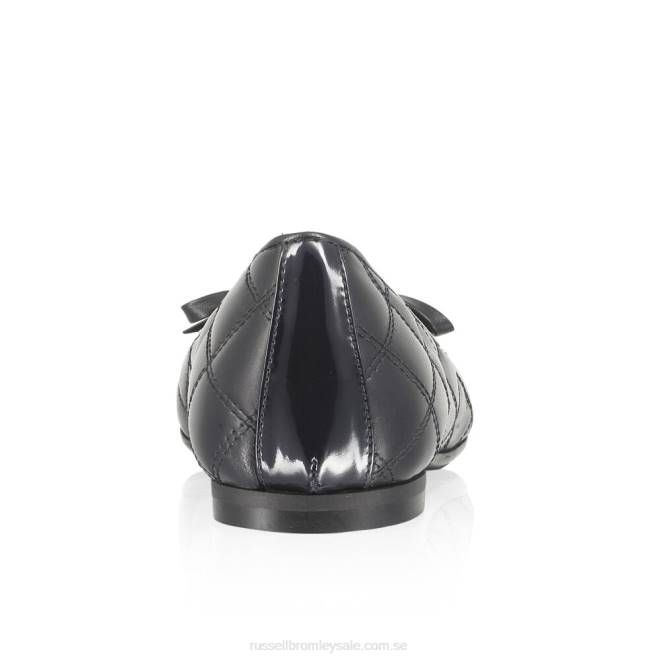 kvinnor blå Russell And Bromley charmig quiltad balettplatta T4XZ246