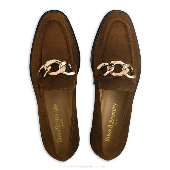 kvinnor brun Russell And Bromley cleopatra 3 ring loafer T4XZ206