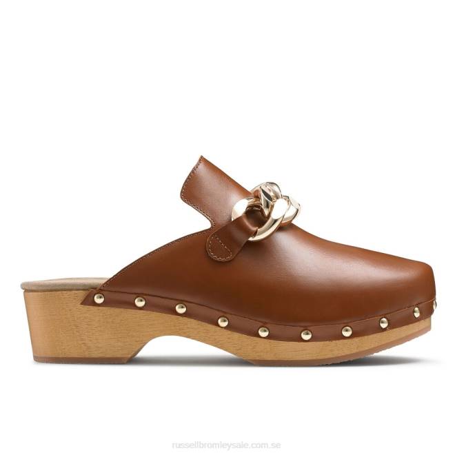 kvinnor brun Russell And Bromley dellabosco kedja sluten tå täppa T4XZ231