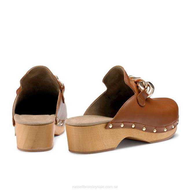 kvinnor brun Russell And Bromley dellabosco kedja sluten tå täppa T4XZ231