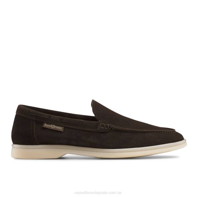 kvinnor brun Russell And Bromley loafer hela dagen T4XZ221