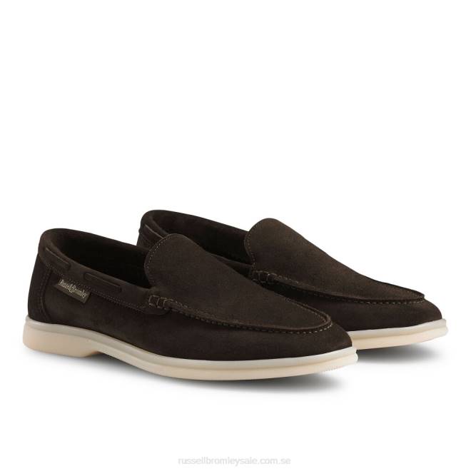 kvinnor brun Russell And Bromley loafer hela dagen T4XZ221