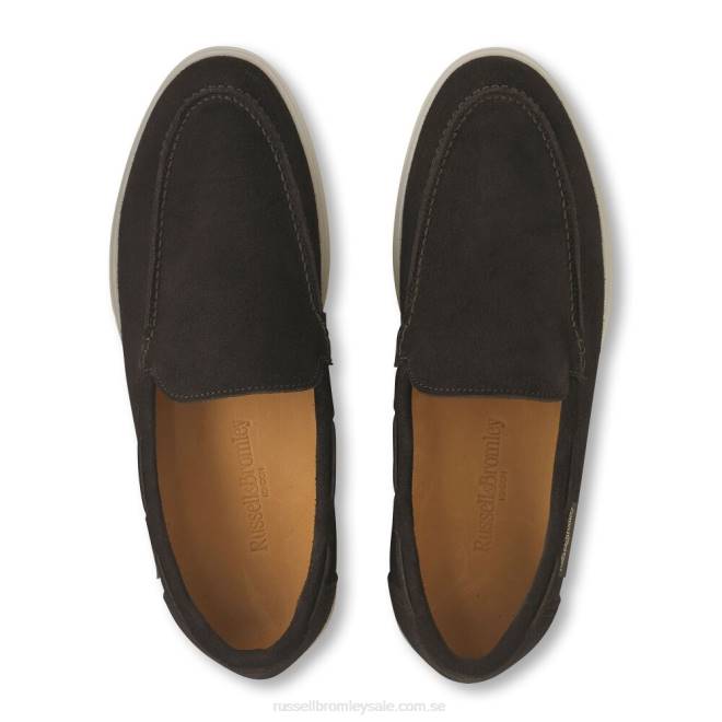 kvinnor brun Russell And Bromley loafer hela dagen T4XZ221