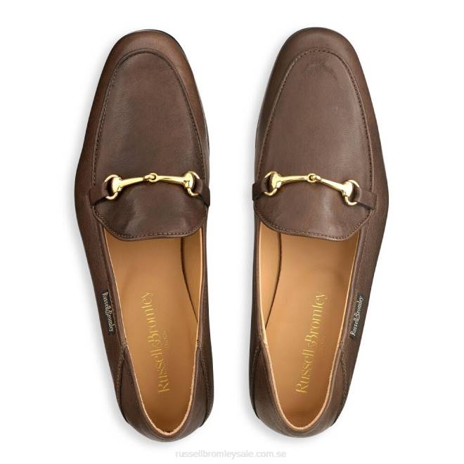 kvinnor brun Russell And Bromley loafer snaffle loafer T4XZ214