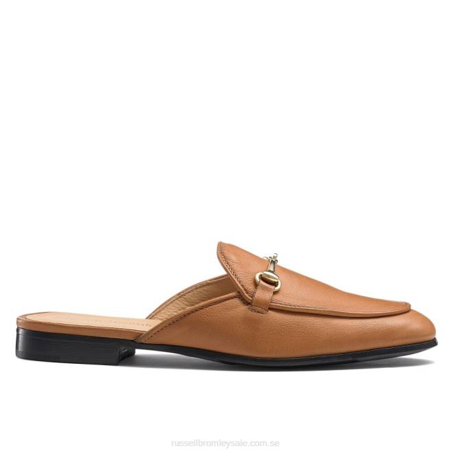 kvinnor brun Russell And Bromley loafermule rygglös loafer T4XZ239