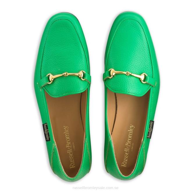 kvinnor grön Russell And Bromley loafer snaffle loafer T4XZ213