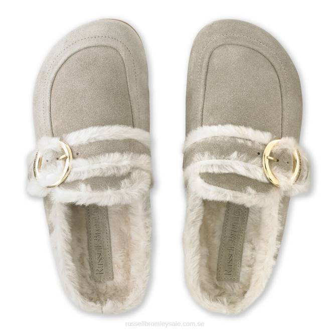 kvinnor neutral Russell And Bromley luxo rygglös träsko loafer T4XZ251