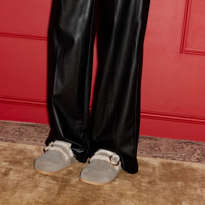 kvinnor neutral Russell And Bromley luxo rygglös träsko loafer T4XZ251