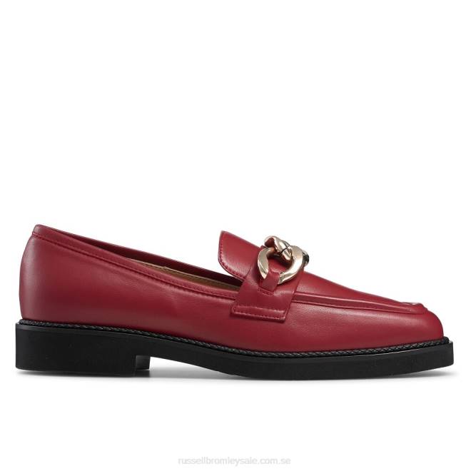 kvinnor röd Russell And Bromley cleopatra 3 ring loafer T4XZ201