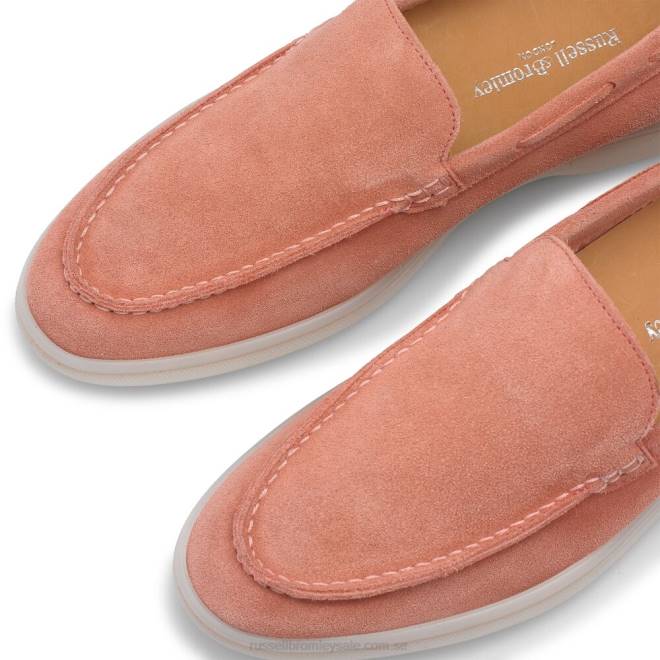kvinnor rosa Russell And Bromley mjuk loafer hela dagen T4XZ212