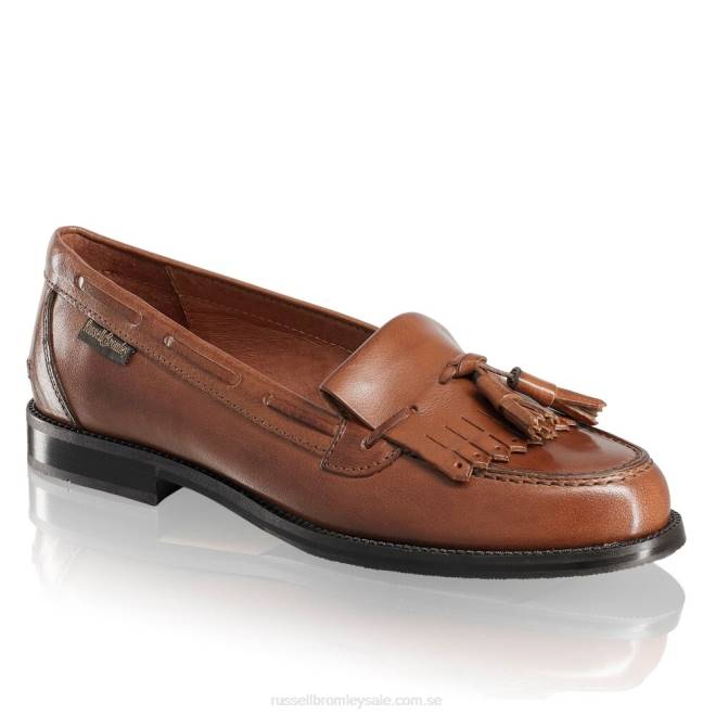 kvinnor solbränna Russell And Bromley chester tofs loafer T4XZ191