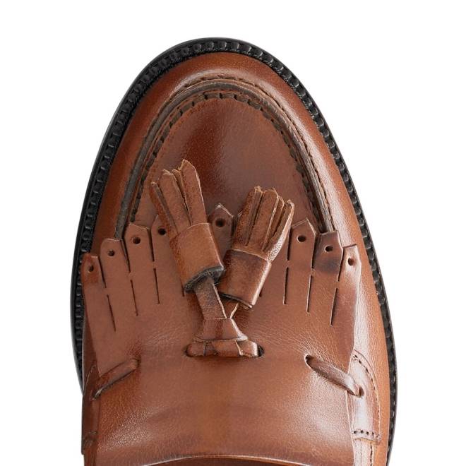 kvinnor solbränna Russell And Bromley chester tofs loafer T4XZ191