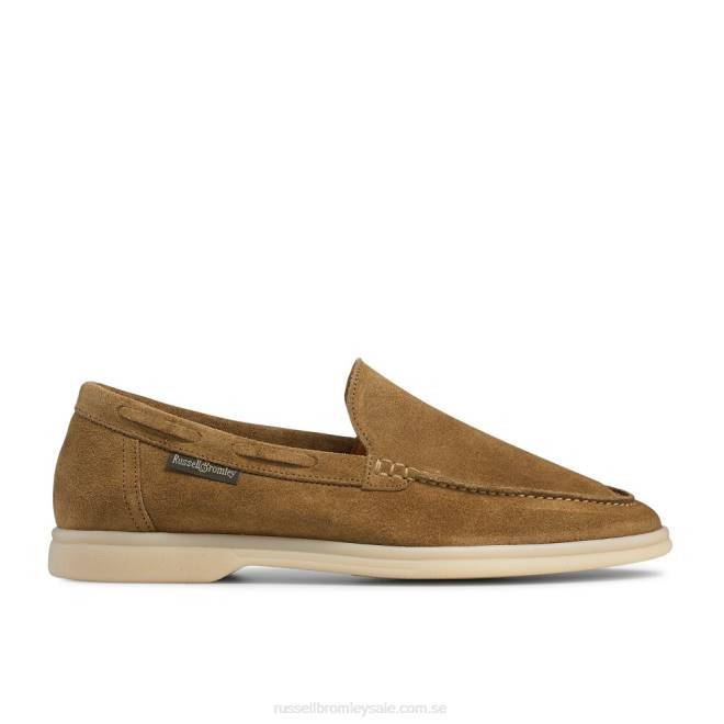 kvinnor solbränna Russell And Bromley mjuk loafer hela dagen T4XZ215