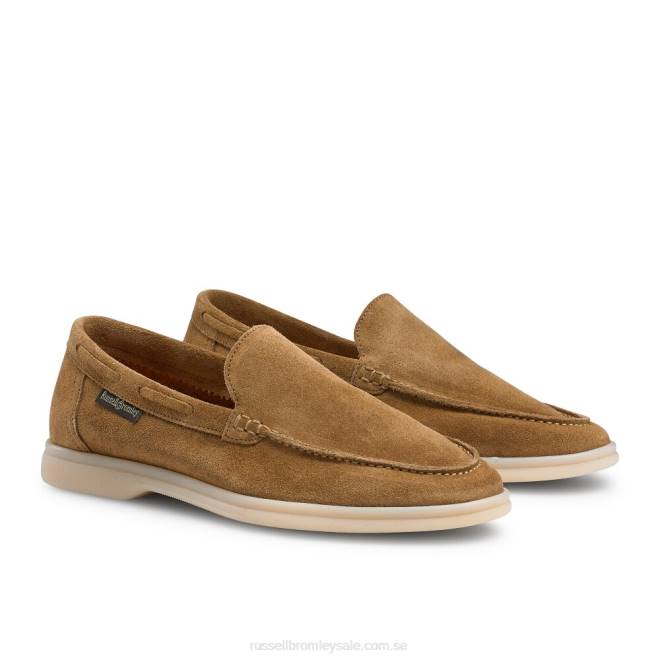 kvinnor solbränna Russell And Bromley mjuk loafer hela dagen T4XZ215