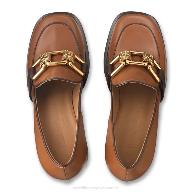 kvinnor solbränna Russell And Bromley runttheworld plattform loafer T4XZ107