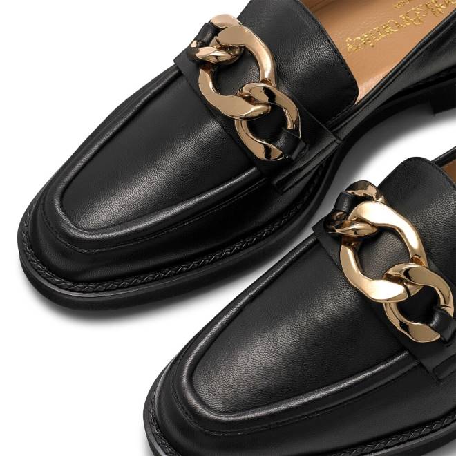 kvinnor svart Russell And Bromley cleopatra 3 ring loafer T4XZ200