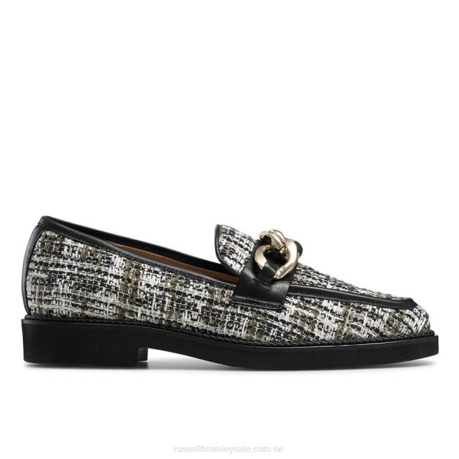 kvinnor svart Russell And Bromley cleopatra 3 ring loafer T4XZ205