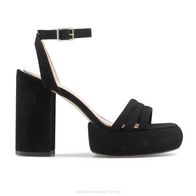kvinnor svart Russell And Bromley godis rörformig extrem plattform T4XZ418