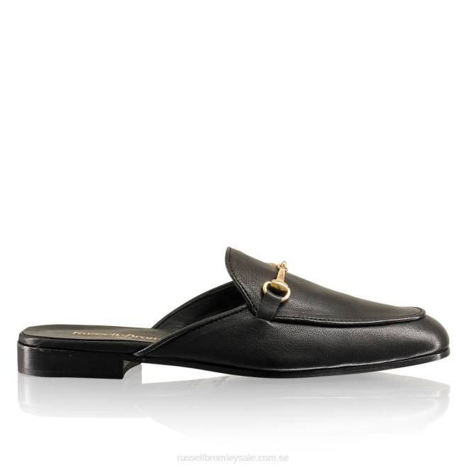 kvinnor svart Russell And Bromley loafermule rygglös loafer T4XZ236