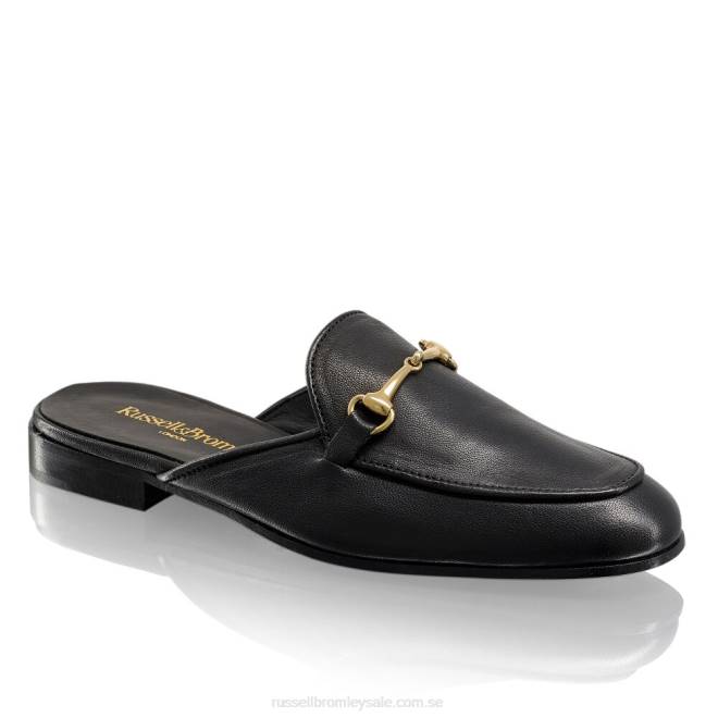 kvinnor svart Russell And Bromley loafermule rygglös loafer T4XZ236