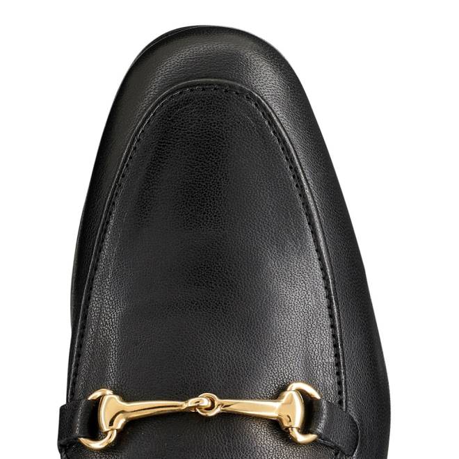 kvinnor svart Russell And Bromley loafermule rygglös loafer T4XZ236