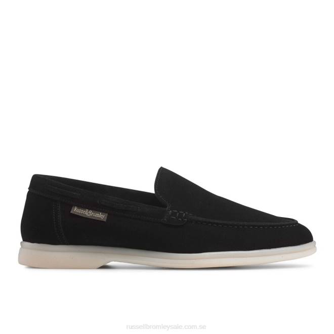 kvinnor svart Russell And Bromley mjuk loafer hela dagen T4XZ217