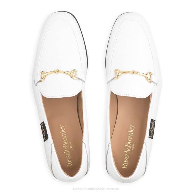 kvinnor vit Russell And Bromley loafer snaffle loafer T4XZ229