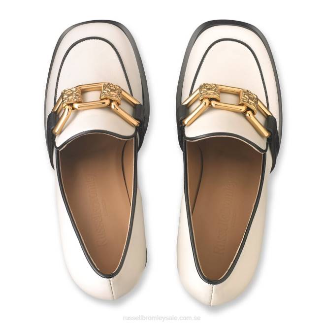kvinnor vit Russell And Bromley runttheworld plattform loafer T4XZ108