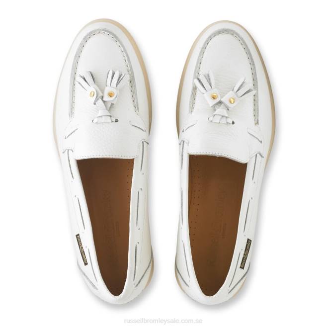 kvinnor vit Russell And Bromley sandbanks tofs fritidssko T4XZ218