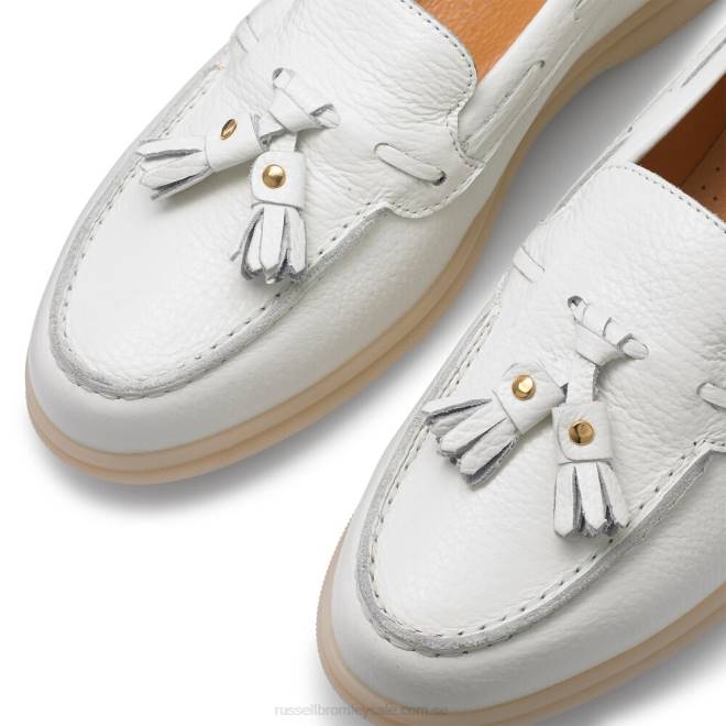 kvinnor vit Russell And Bromley sandbanks tofs fritidssko T4XZ218
