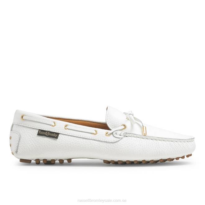 kvinnor vit Russell And Bromley strada förare för stråktrim T4XZ232