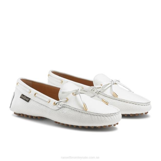 kvinnor vit Russell And Bromley strada förare för stråktrim T4XZ232