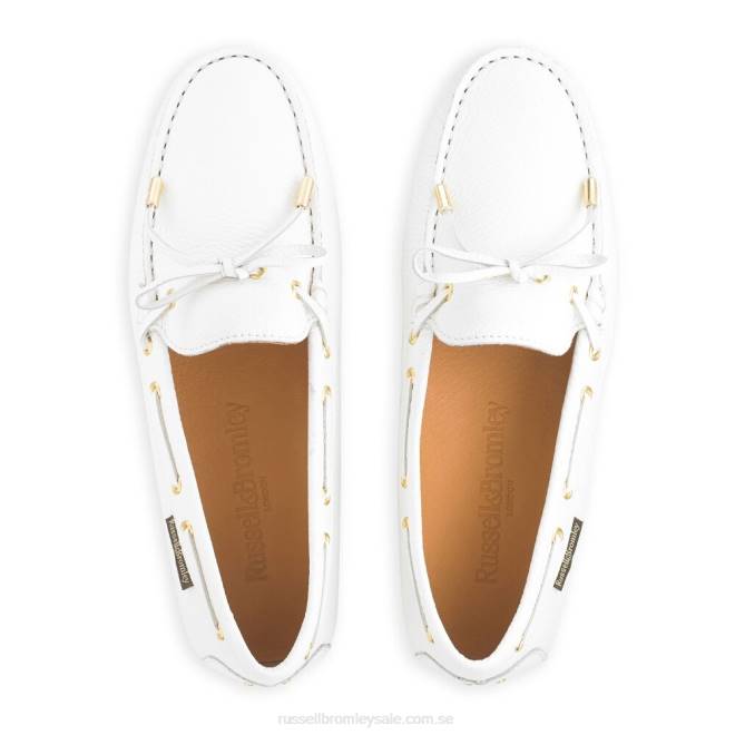 kvinnor vit Russell And Bromley strada förare för stråktrim T4XZ232