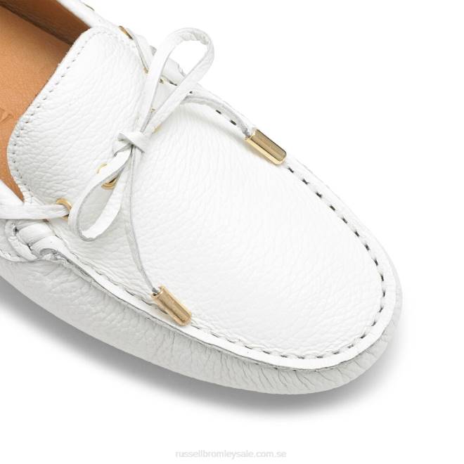 kvinnor vit Russell And Bromley strada förare för stråktrim T4XZ232