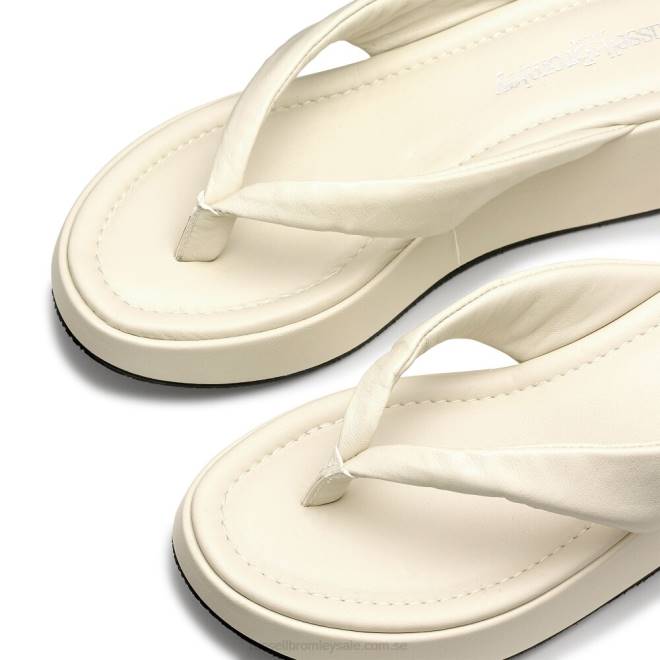 kvinnor elfenben Russell And Bromley hoxton tåpost plattformad sandal T4XZ412