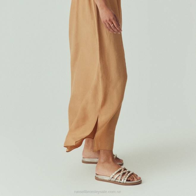 kvinnor guld Russell And Bromley fancy utsmyckad mula T4XZ405