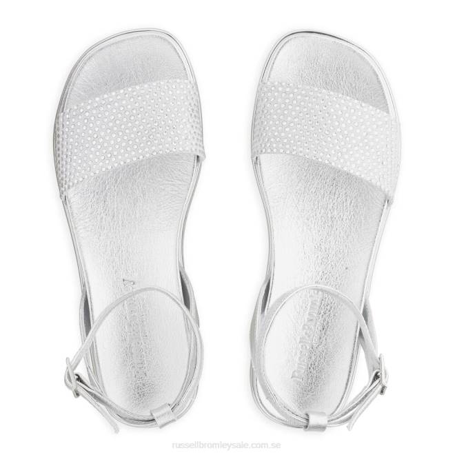 kvinnor metallisk Russell And Bromley miami diamante fotbäddssandal T4XZ403