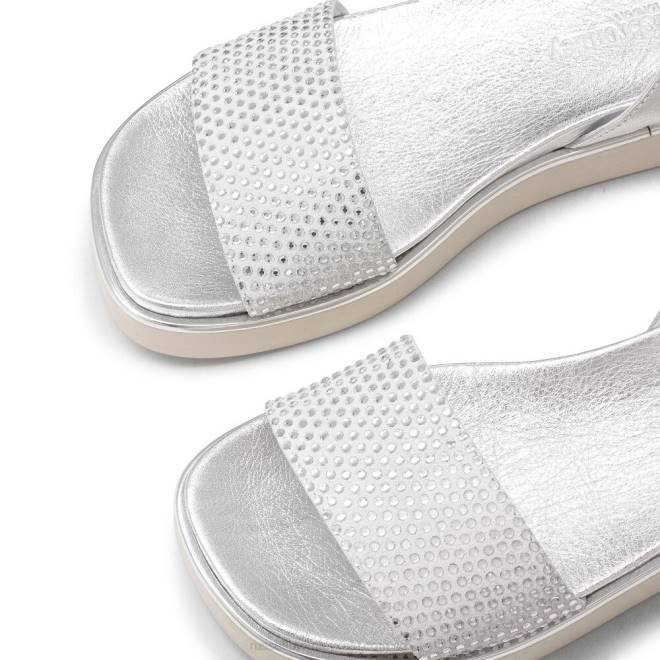 kvinnor metallisk Russell And Bromley miami diamante fotbäddssandal T4XZ403