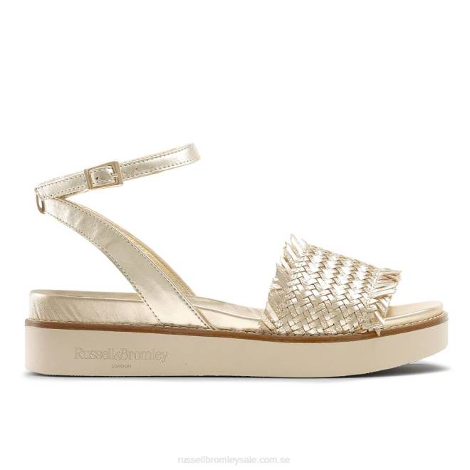 kvinnor metallisk Russell And Bromley orlando vävd fotbäddssandal T4XZ379