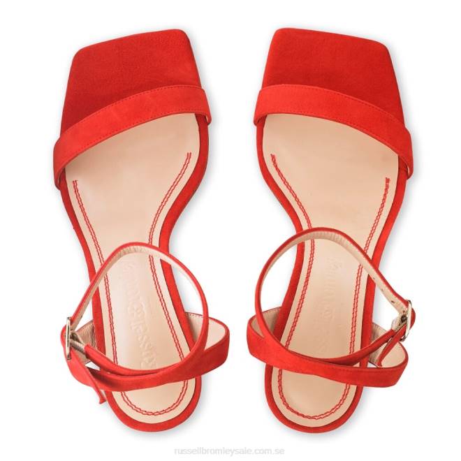 kvinnor röd Russell And Bromley negroni tvådelad sandal T4XZ179