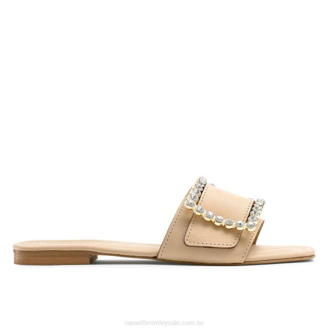 kvinnor solbränna Russell And Bromley cindy jeweled spänne mule T4XZ406