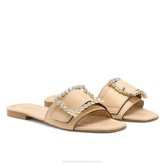kvinnor solbränna Russell And Bromley cindy jeweled spänne mule T4XZ406