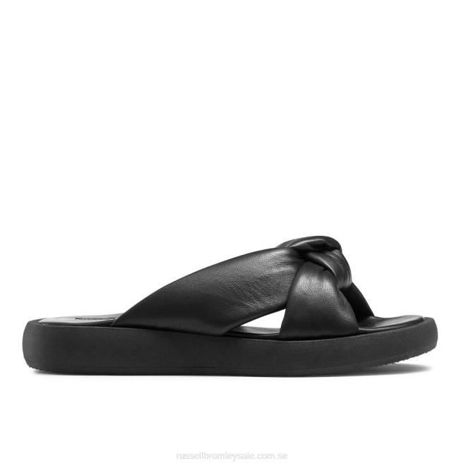 kvinnor svart Russell And Bromley dallas knut mule sandal T4XZ400