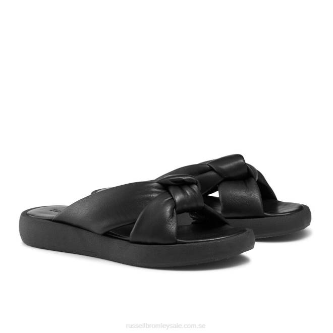 kvinnor svart Russell And Bromley dallas knut mule sandal T4XZ400