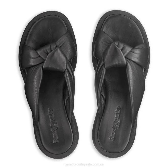 kvinnor svart Russell And Bromley dallas knut mule sandal T4XZ400