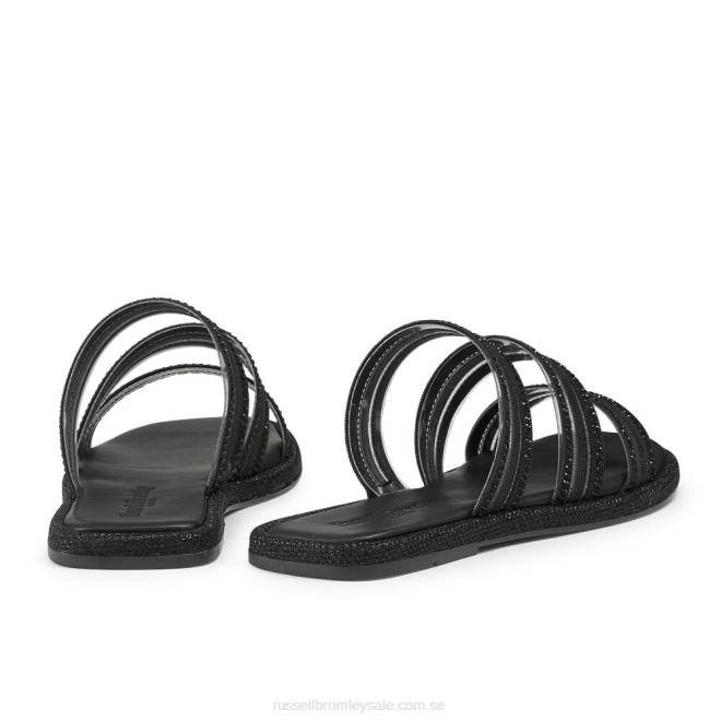 kvinnor svart Russell And Bromley kosmiskt utsmyckad mula T4XZ415