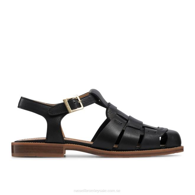 kvinnor svart Russell And Bromley lucca öppen rygg fiskare T4XZ382
