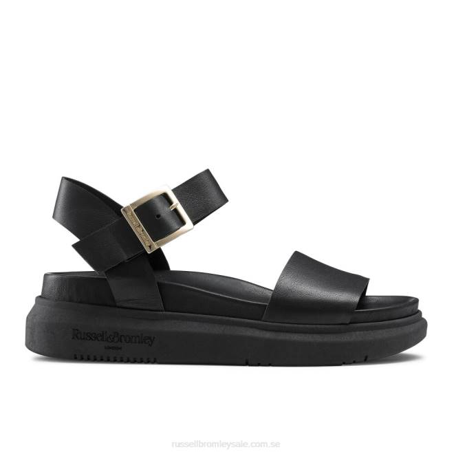 kvinnor svart Russell And Bromley miramar chunky plattformad sandal T4XZ378