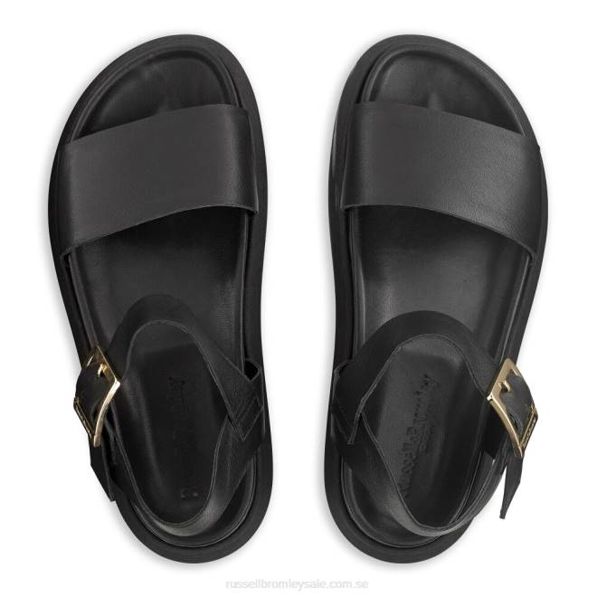 kvinnor svart Russell And Bromley miramar chunky plattformad sandal T4XZ378