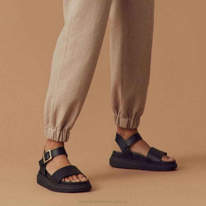 kvinnor svart Russell And Bromley miramar chunky plattformad sandal T4XZ378